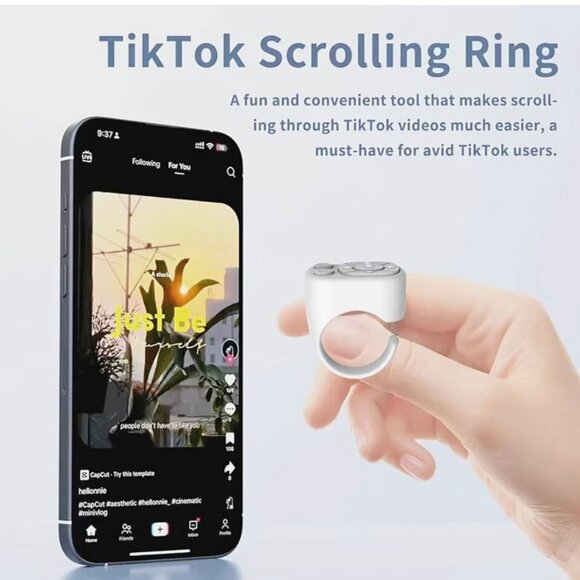 Ring Controller Wireless Page Turning Remote Control Portable Camera Shutter - Picture 3 of 5